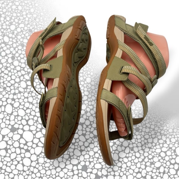 Teva Women's Ascona Sport Web Sandal Olive Size 11 - Picture 9 of 14